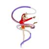 Fashion Rhinestone Enamel Gymnastics Ballet Dancer Brooch Pin For Women Cute Pins Crystal Corsage Brooch Wedding Jewelry Gift
