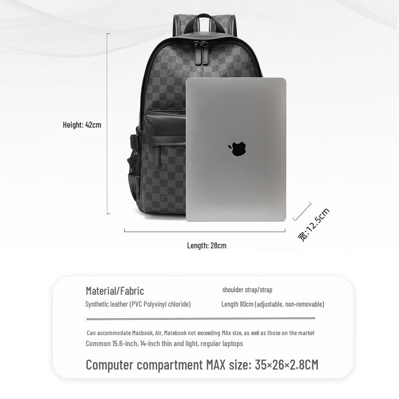 MARK FAIRWHALE Men's Premium 15.6-inch Laptop Backpack