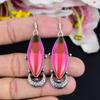 Bi-Color Tourmaline Gemstone 925 Sterling Silver Jewelry Earring 2.56" KG-1778
