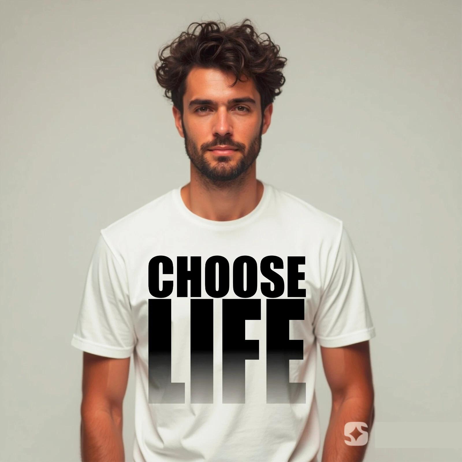 

Choose Life T-Shirt, Inspired By Wham 80 s Retro Fancy Dress Tee Top M