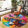 1PC donkey sombrero Office Round Area Rug, Under Office Chairs Bedroom Living Room Home Decor, Carpet for Office -1110017