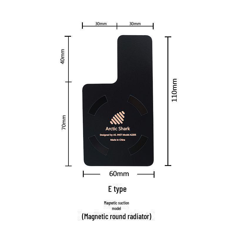 Arctic Shark Copper Heat Sink: Rapid Cooling Semiconductor Radiator for Mobile Phones