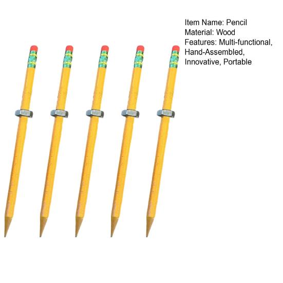 Threaded Pencils for Kids Sensory Support Pencil with Sliding Nut Quiet Threaded Fidget Pencil for Focus Calming