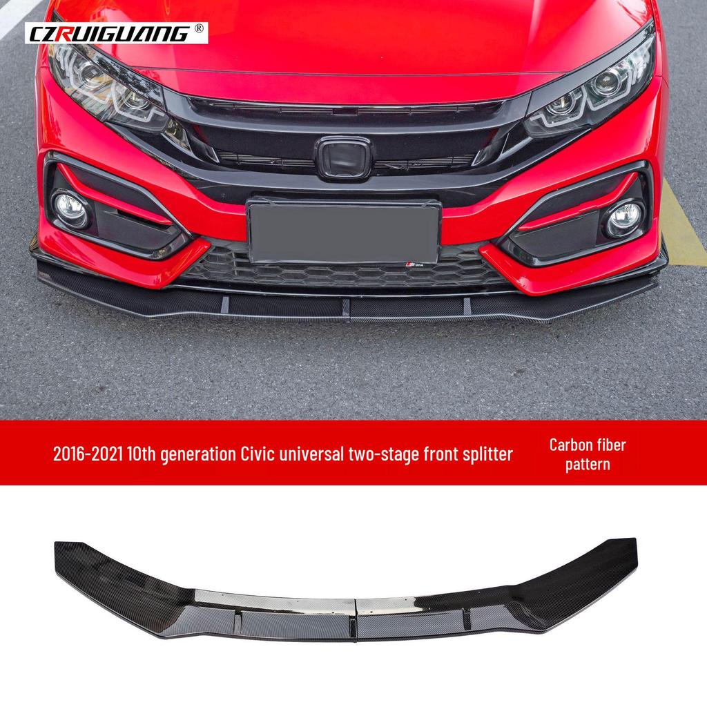 16-21 Honda Civic Hatchback 10th Gen Front Lip & Rear Spoiler Kit