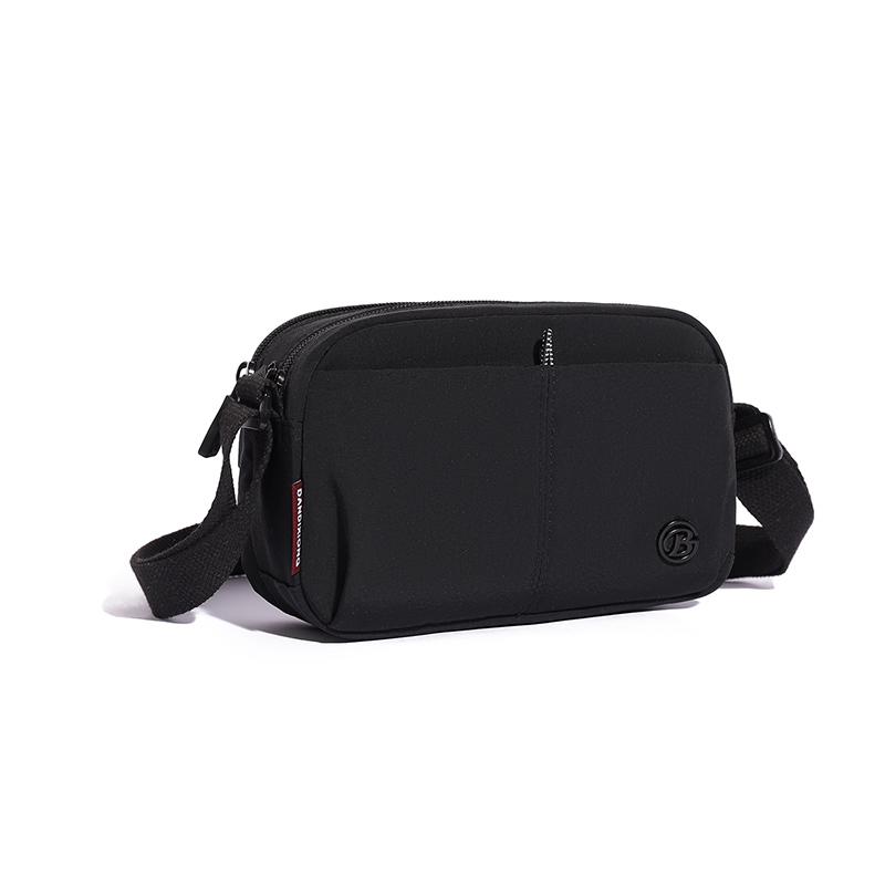 Compact Nylon Crossbody Bag with Zipper Closure Casual Small Shoulder Purse for Daily Travel