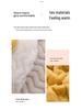 Double-layer Thickened Lambskin Jacquard Tuff Fleece Blanket for Office Nap - Solid Color AB Version.
