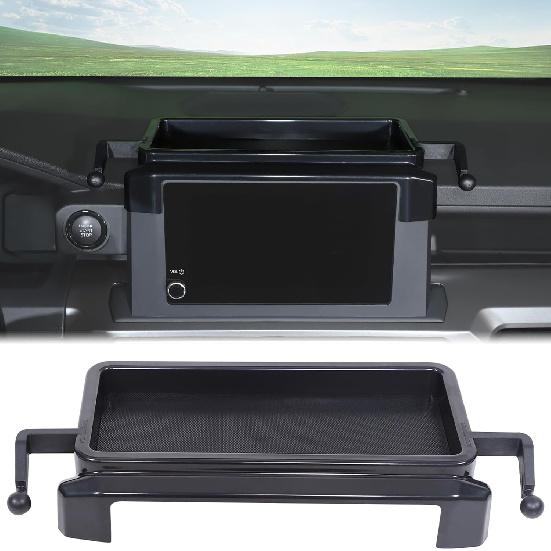 

Car Center Console Dash Storage Tray With Phone Mount Compatible with Toyota Tacoma 2024 2025 2026, Dashboard Organizer Tray Mobile Phone Holder Type A