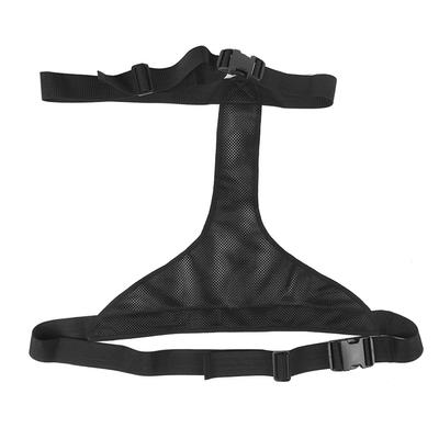 Black Breathable Adjustable Wheelchair Seat Belt Cushion Safety Harness Straps for ElderlyBlack