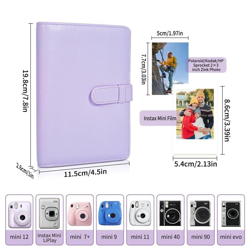 For Instax Mini 12 Camera Case PU Leather Soft Protective Case Trave Bag For Fujifilm Film Camera Bag With Shoulder Strap