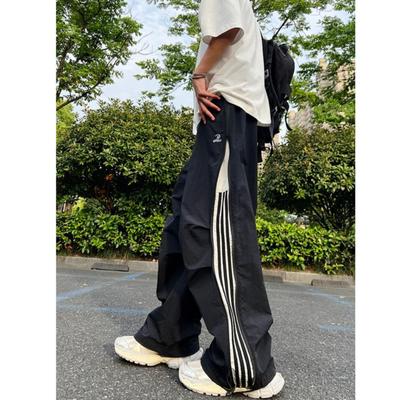 2024 Autumn American Brand High-Street Quick-Dry Three-Stripe Straight-Leg Sweatpants