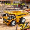 Metal Remote Control Engineering Car Set - Mining Truck Excavator Forklift Heavy-Duty Die-Cast Tabletop Play 1:64 Display Model Set