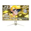 IRIS OHYAMA Gaming 1ms Cute Pastel Yellow Monitor, 23.8-inch, 200Hz, FD, Design, 3-Year Warranty, Built-in Speakers, Flicker-Free, Colors,