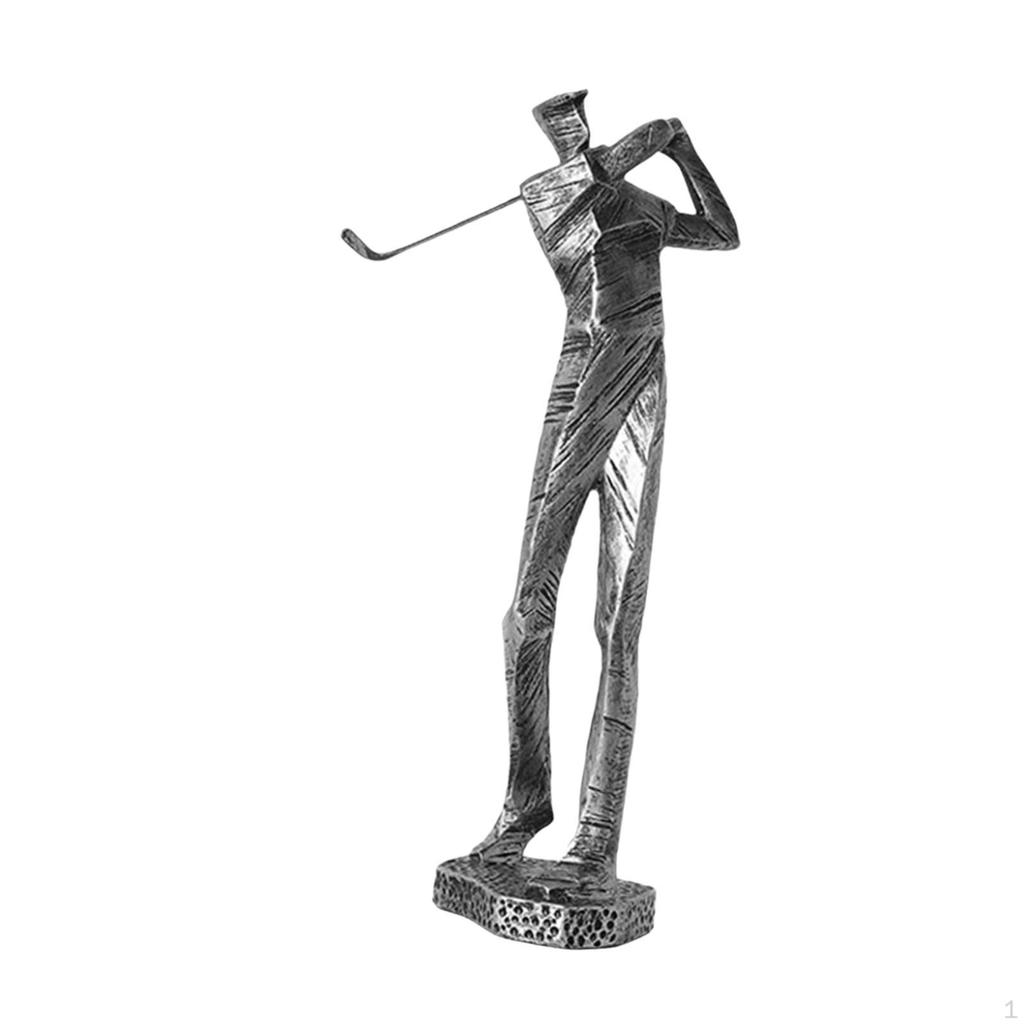 Golf Modern Golfer Sculpture for Home Decor