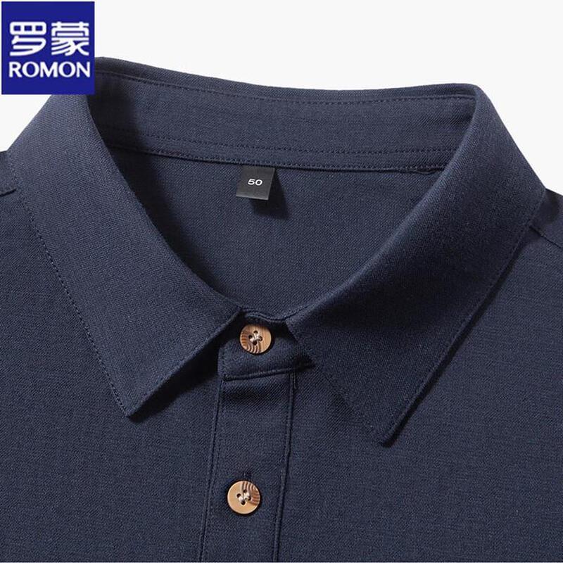 ROMON Men's Summer Business Casual Thin Polo Shirt