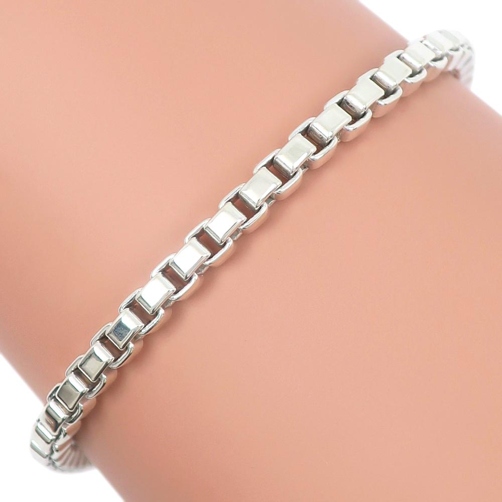 

TIFFANY&Co. Venetian Bracelet Silver925 15.8g Women Used