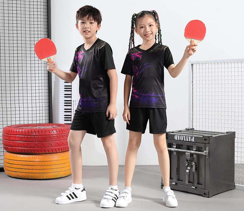 Kids' Quick-Dry Table Tennis and Badminton Sportswear Set