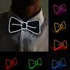 In The Dark Light Up Tie Suspenders Set LED Suspenders Clips Hanging Pants Clip Luminous Bow Tie