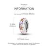 Charm Bead Components Copper Metal Colored Claw Print Durable Rubber Stopper Bead Components Compatible With Plata Authentic Original Bracelets Women
