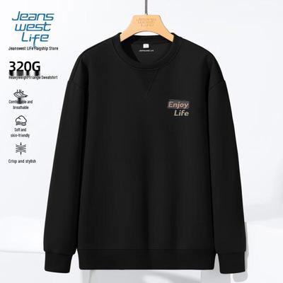 JEANSWEST LIFE Herrar Tungvikt Crewneck Sweatshirt