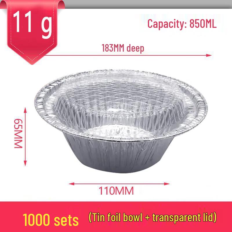Disposable Aluminum Foil Claypot Rice Bowl with Lid