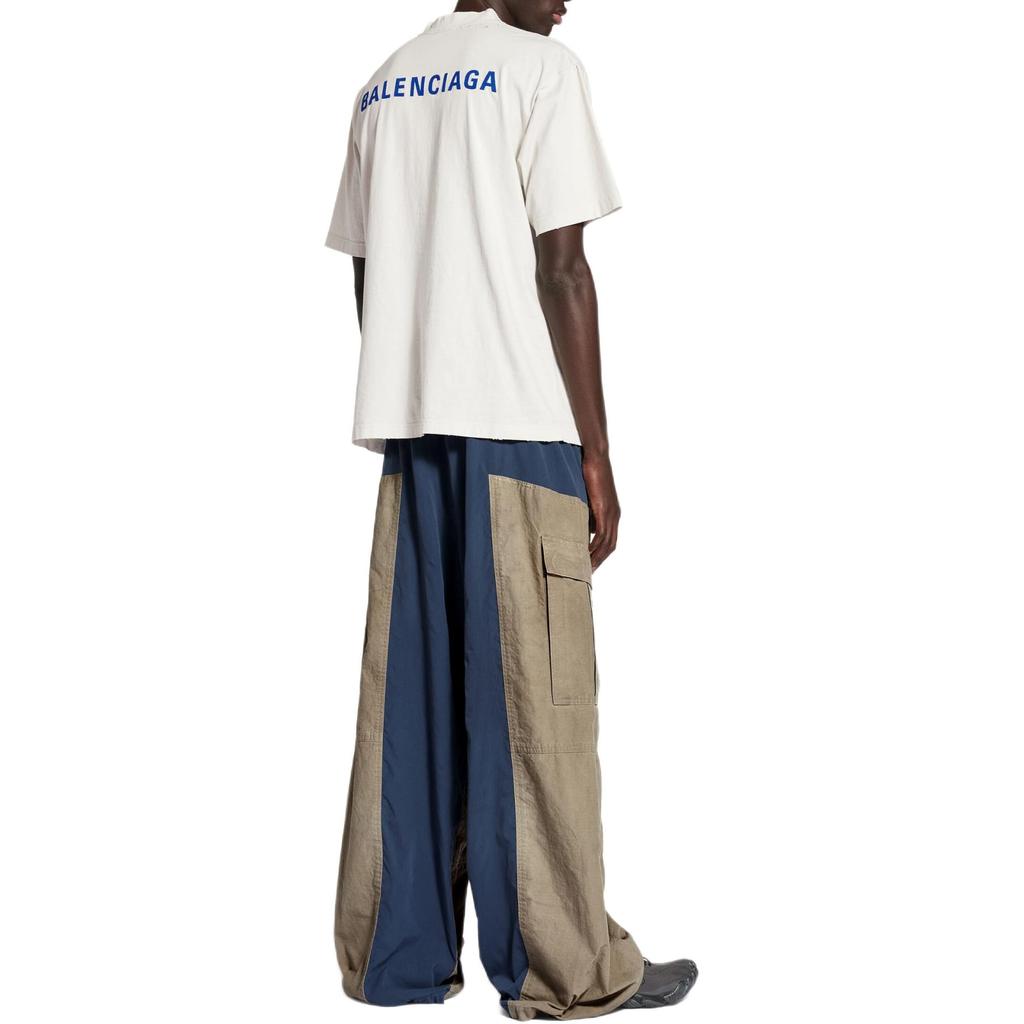 Balenciaga FW25 T Shirt Regular Fit Unisex Distressed White 764235TSVO98016