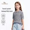 Girls' Short Sleeve Knit Polo Shirt