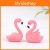 Decorative Pvc Flamingo Ornament Keychain Cake Topper Small Landscape Figurine