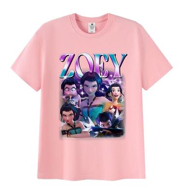 Fashion Zoey Huntrix Kpop Demon Hunters Graphic T Shirts Men Women Retro High Quality T-shirt Casual Oversized Cotton Tees