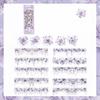 15 Pcs PET Long Floral Stickers Collage Embelishment Stickers for Card Making Scrapbook Materials Craft Daily Planner