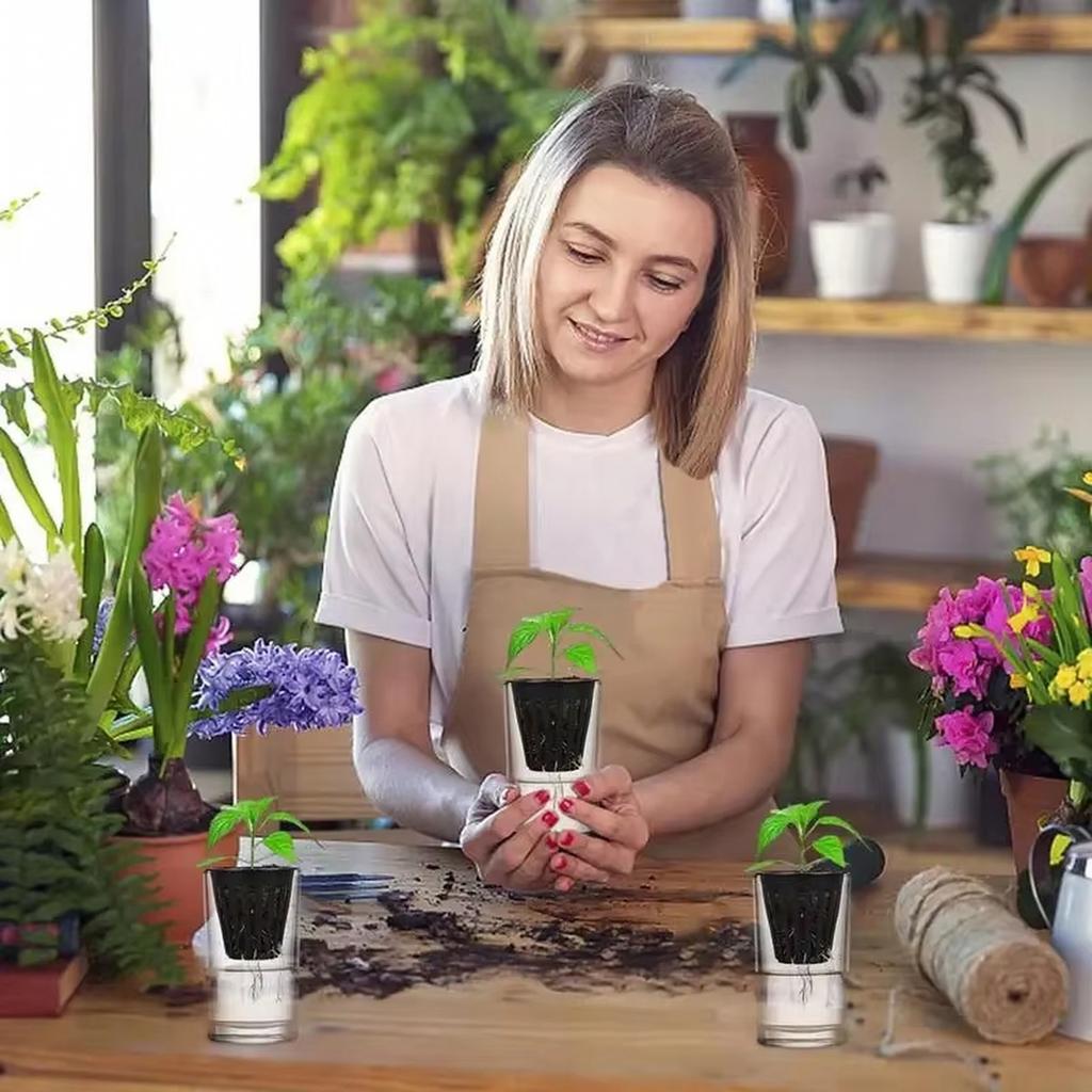 Confezione da 50 Vasi a Rete Idroponica in Plastica Nera, Cesti per Piantagione Senza Terreno per Giardinaggio, Forniture Idroponiche