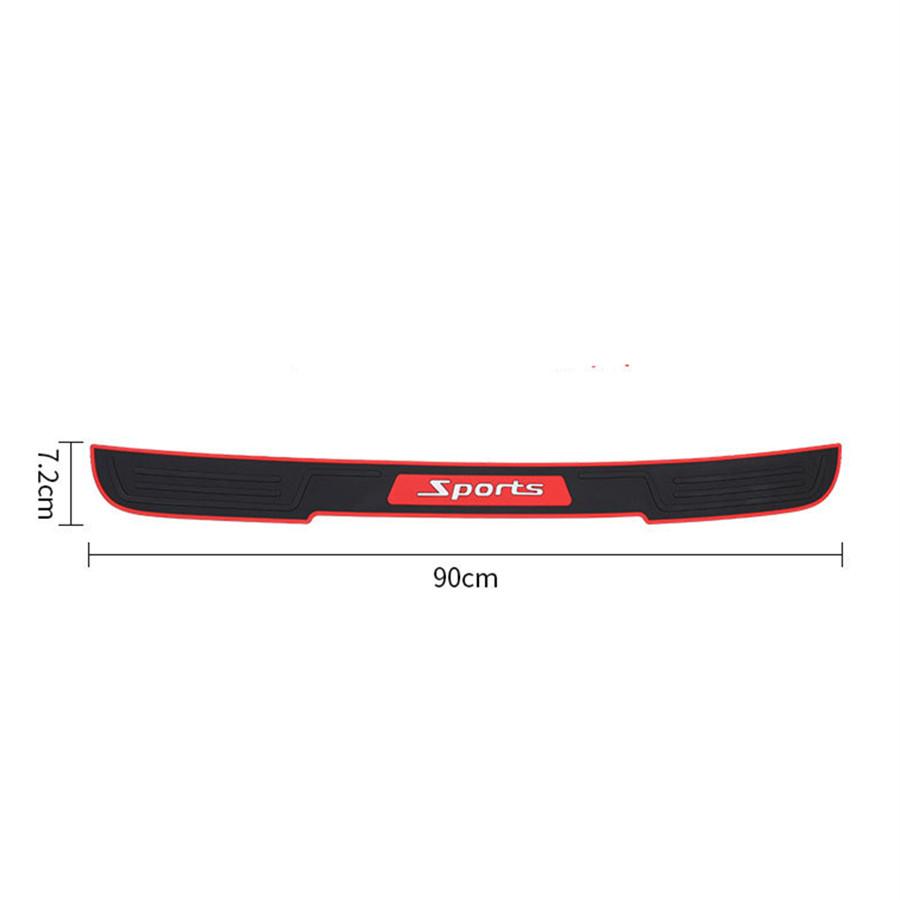 4PCS Universal Rubber Car Door Scuff Sill Cover Panel Step Protector Bumper Corner Protector