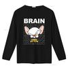 Brain Face Pinky and the Cartoon Character T Shirt for Fashion Casual vintage Washed designer clothes Stretched Slightly