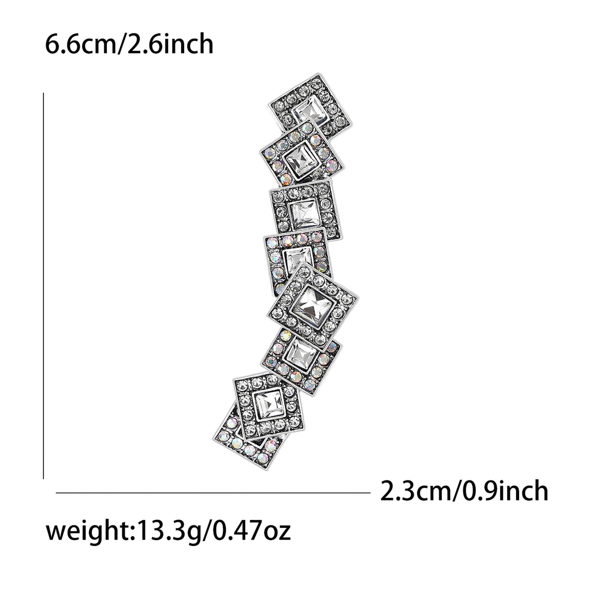 

Простая и изысканная геометрическая брошь из сплава со стразами, персонализированные и креативные мужские и женские костюмы, свитера, корсажи, ювелирные изделия