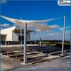 Shade sail sunshade white canopy awning garden 5x5x7m