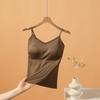 Canottiera da Donna con Spalline Sottili e Reggiseno Imbottito Integrato Top Interno Pezzo Unico