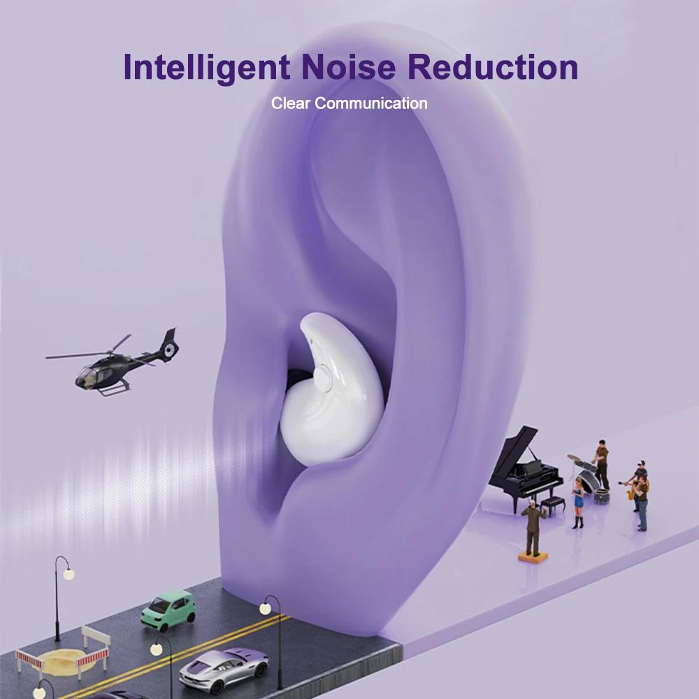 2025 Mini Deep sleep Earbuds Bluetooth 5.3 Waterproof Earphone Noise Reduction Hidden Sports Headset Invisible Sleep Headphones