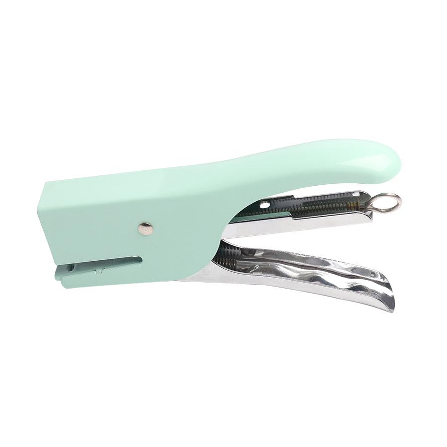 Macaronfärg Handhållen Metall Arbetsbesparande Häftapparat 12#