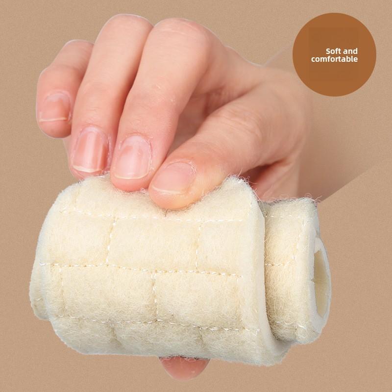 Children's Latex Wool Insole Winter Thickened Warm High Elastic Shock Absorption Full Pad Soft Breathable Sports Insole