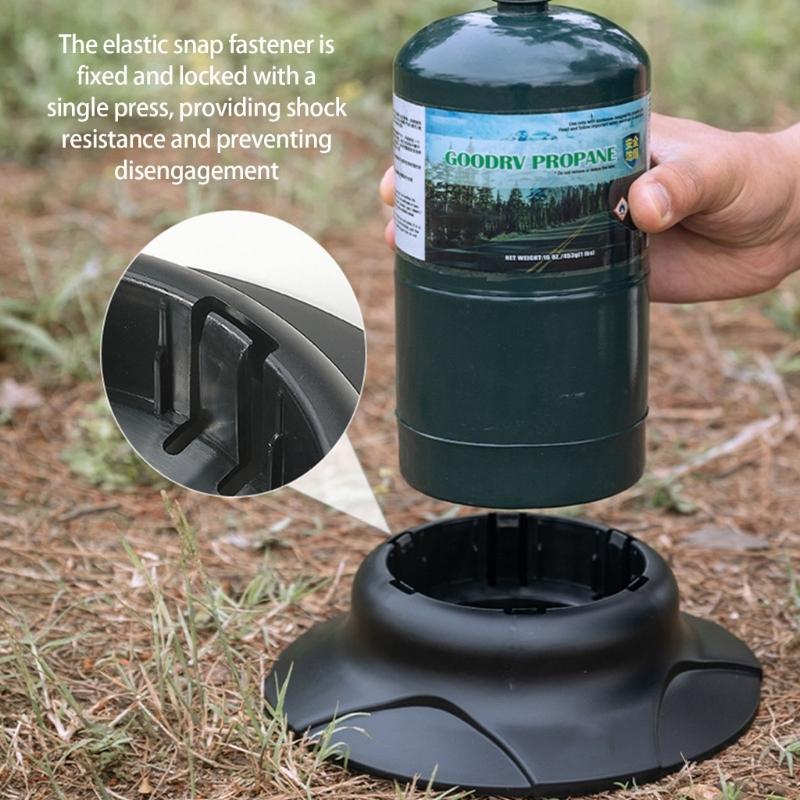 Portables Gas Canister Support Base Fuels Tanks Stabilizers with Nonslip Base for Gas Tanks Storage Outdoors