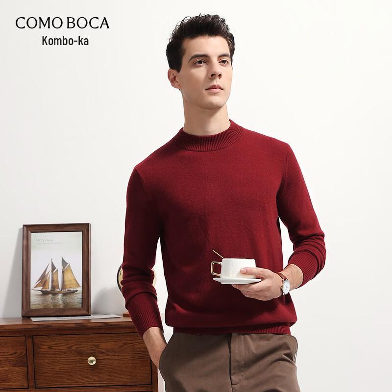 Komonboka Men s 100% Cashmere Half-High Collar Pullover XL