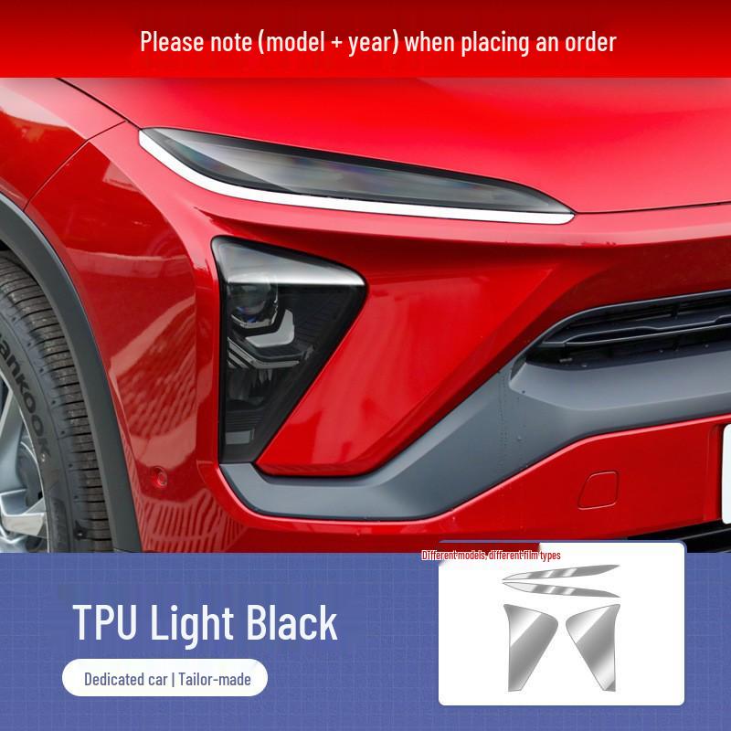 

NIO ES7/ET5/ES6/ET7/ES8 Smoked Headlight TPU Film - Light-Controlled Protective & Decorative Cover Headlight Film [Specify Model + Year]