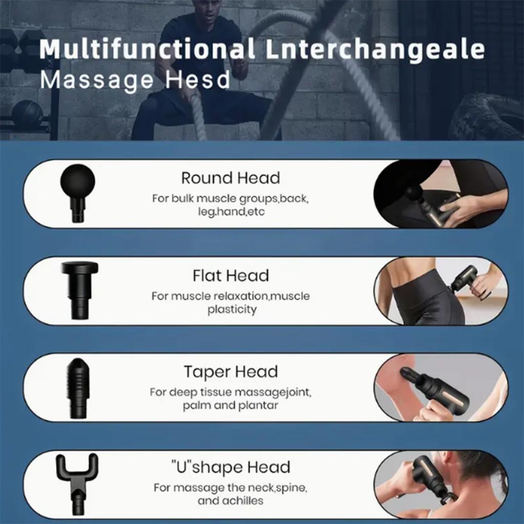 Portable Electric Fascia Gun | Deep Tissue Massage Relax After Super Professional Exercise