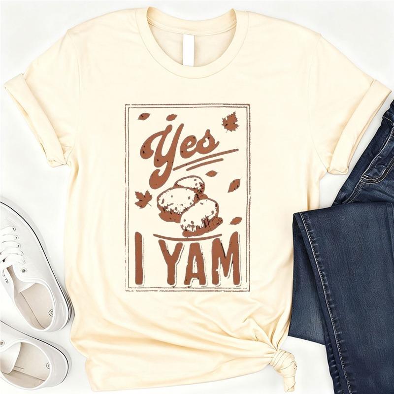 Shes My Sweet Potato I Yam Cotton TShirt Couples Holiday Matching Shirts for Husband and Wife Casual Short Sleeve Casual Tops