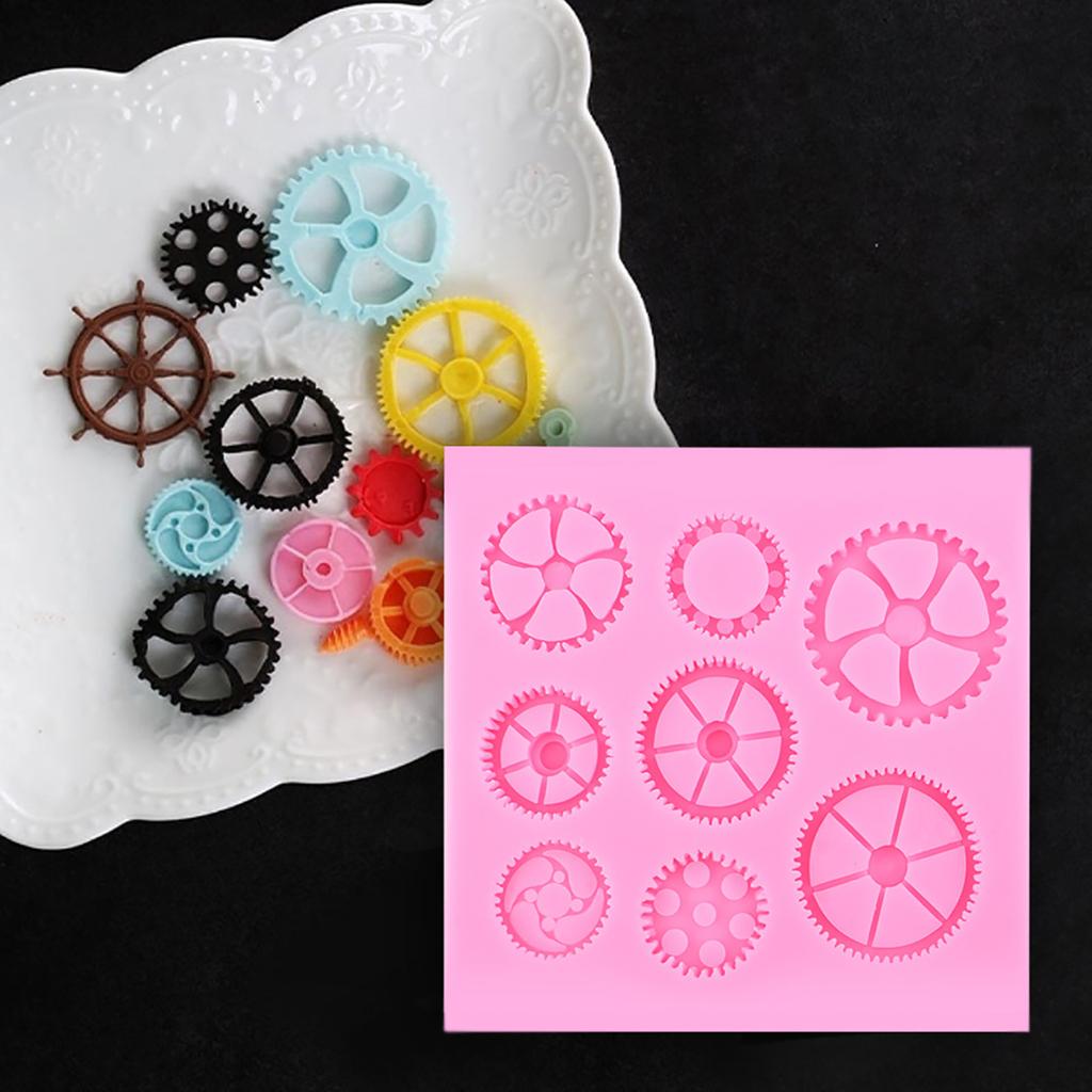 Fondant Molds Food Grade Silicone Cake Chocolake Maker Cake Decor Gray