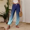 Women's Casual Gradient Print Jogger Pants with Drawstring Elastic Waistband and Cuffed Ankles
