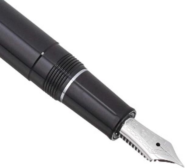 Sailor fountain Pen Professional Gear Slim Silver Black Music Nib 11-1222-920 with Converter