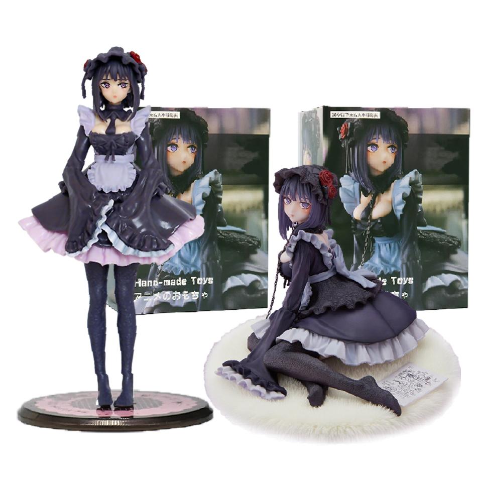 2 Kinds My Dress-Up Darling Anime Figure Black Maid Outfit Kitagawa Marin Action Figure Shizuku Kuroe Figurine Collection Model