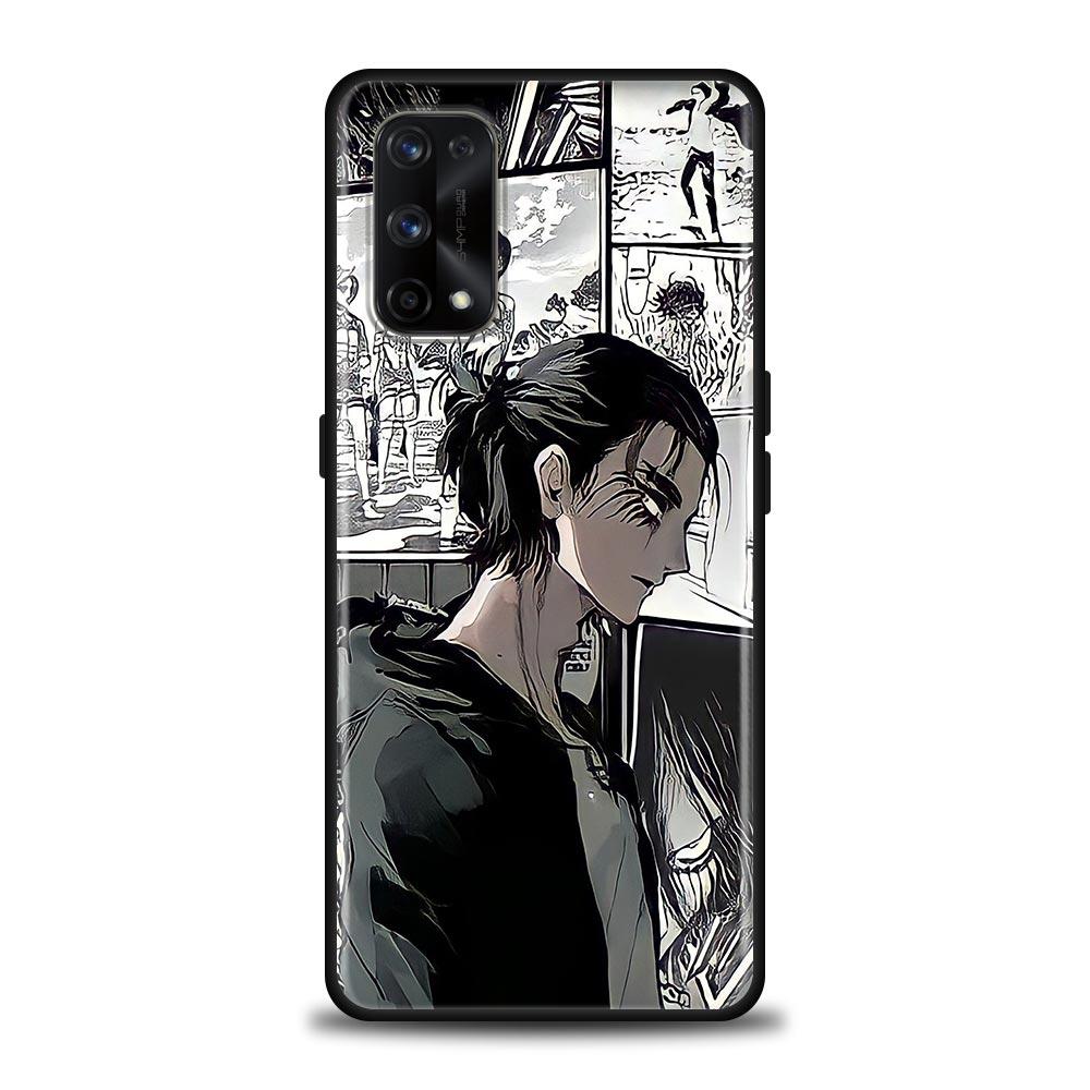 Anime Attack On Titan Eren Yeager Case For Realme C21Y C21 C25 C20 C15 C12 C11 C1 GT Master Neo Neo2 5G Capa Silicone Soft Cases