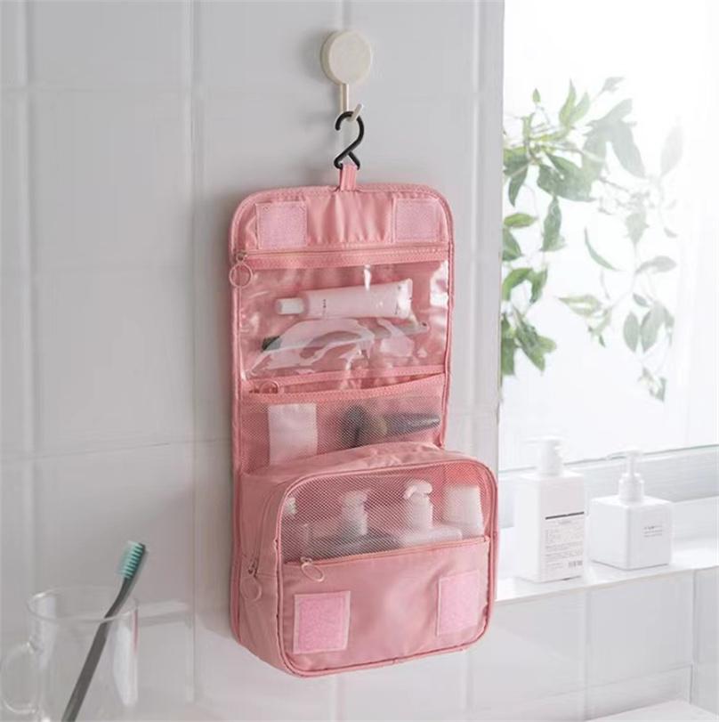 High Quality Women Makeup Pouch Travel Cosmetic Bag Toiletries Organizer Waterproof Storage Neceser Hanging Bathroom Wash Bag