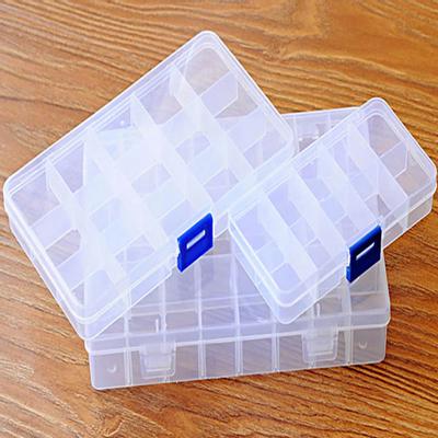 10/15/24 Grids Jewelry Box Wear-resistant Space-saving Transparent Small Earring Storage Box for Travel